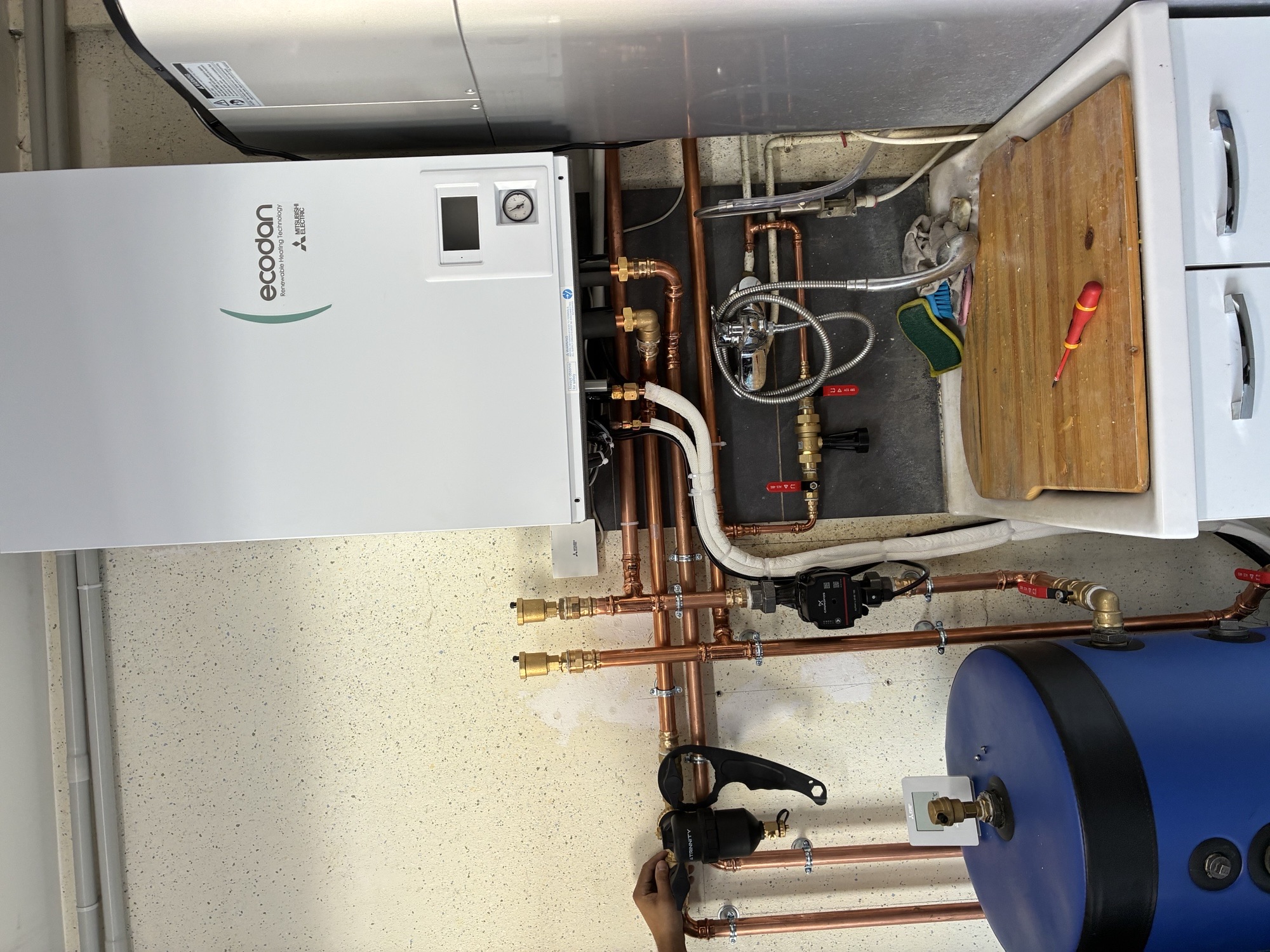 Installation pompe à chaleur Mitsubishi Ecodan